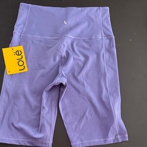Lole Women's Lavender Bike Shorts